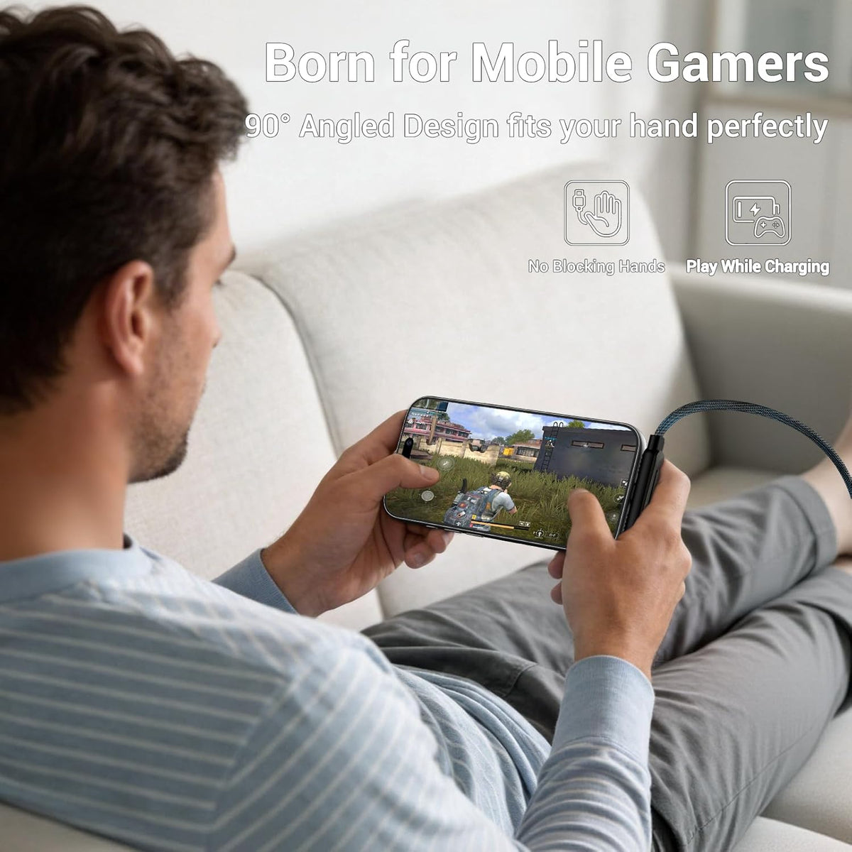 2-in-1 Invisible Stand Fast Charging Cable 65W USB to Type-C – RelaxAura