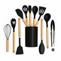 12 Pc Silicone Kitchen Utensils & Spatula Set (RA-076)