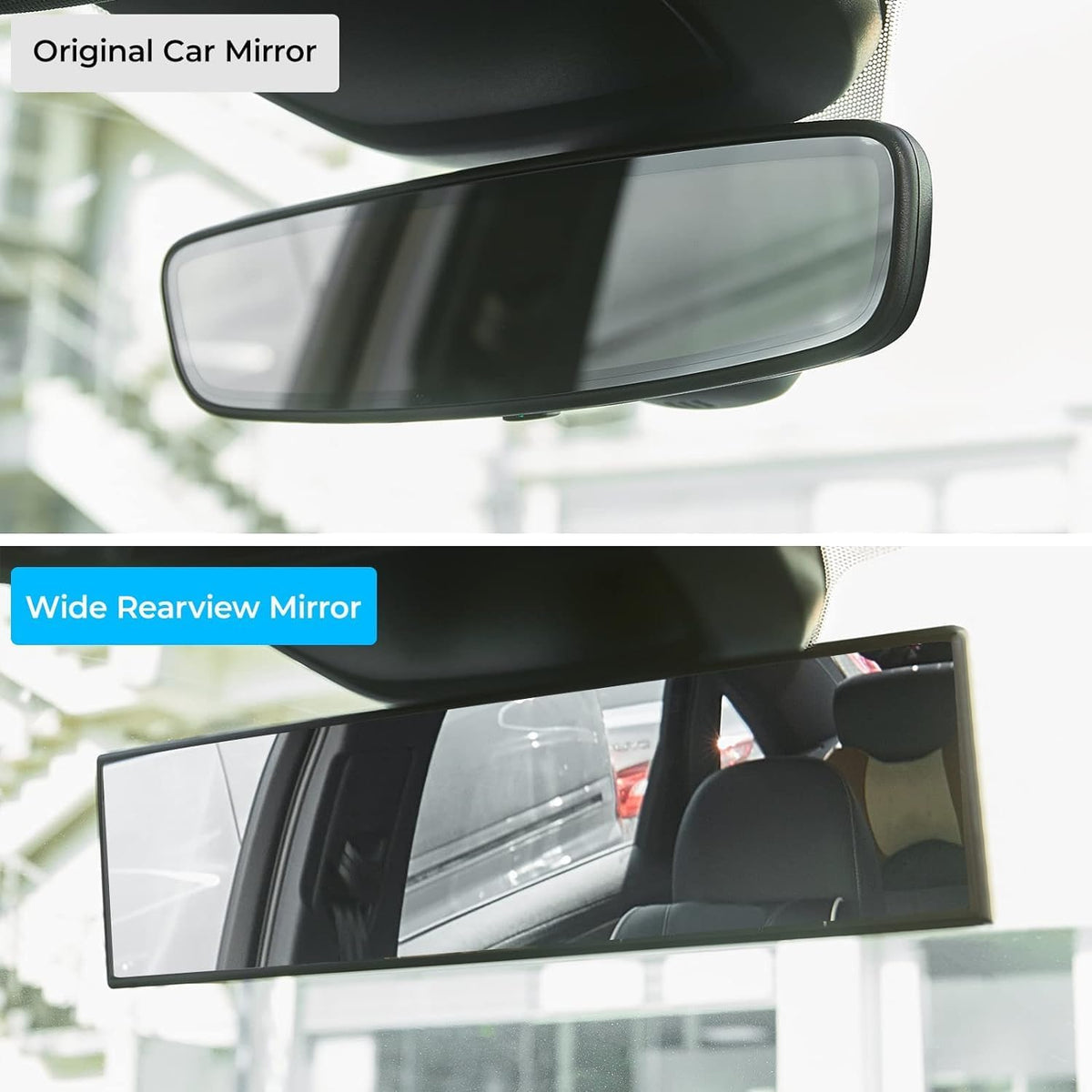 Wide Angle Panoramic Rear View Mirror – Large Vision | Blind Spot Redu ...