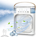 Relaxaura™ Portable Air Cooler – 3-in-1 Mini AC with Mist Cooling & 360° Airflow