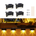 Waterproof LED Solar Powered Deck Stair Outdoor Light (Pack of 4)
