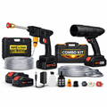 Car Washer Gun + Jet Blower Gun Combo | 48V Cordless Car Cleaning Kit | Flat 20% OFF