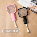 Mini Mosquito Kill Bat & Lamp 2 in 1|USB Rechargeable (Pack of 2) (RA-032)