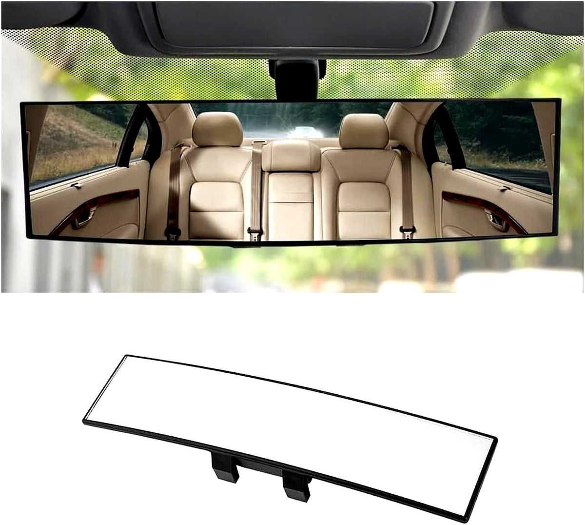 Wide Angle Panoramic Rear View Mirror – Large Vision | Blind Spot Redu ...